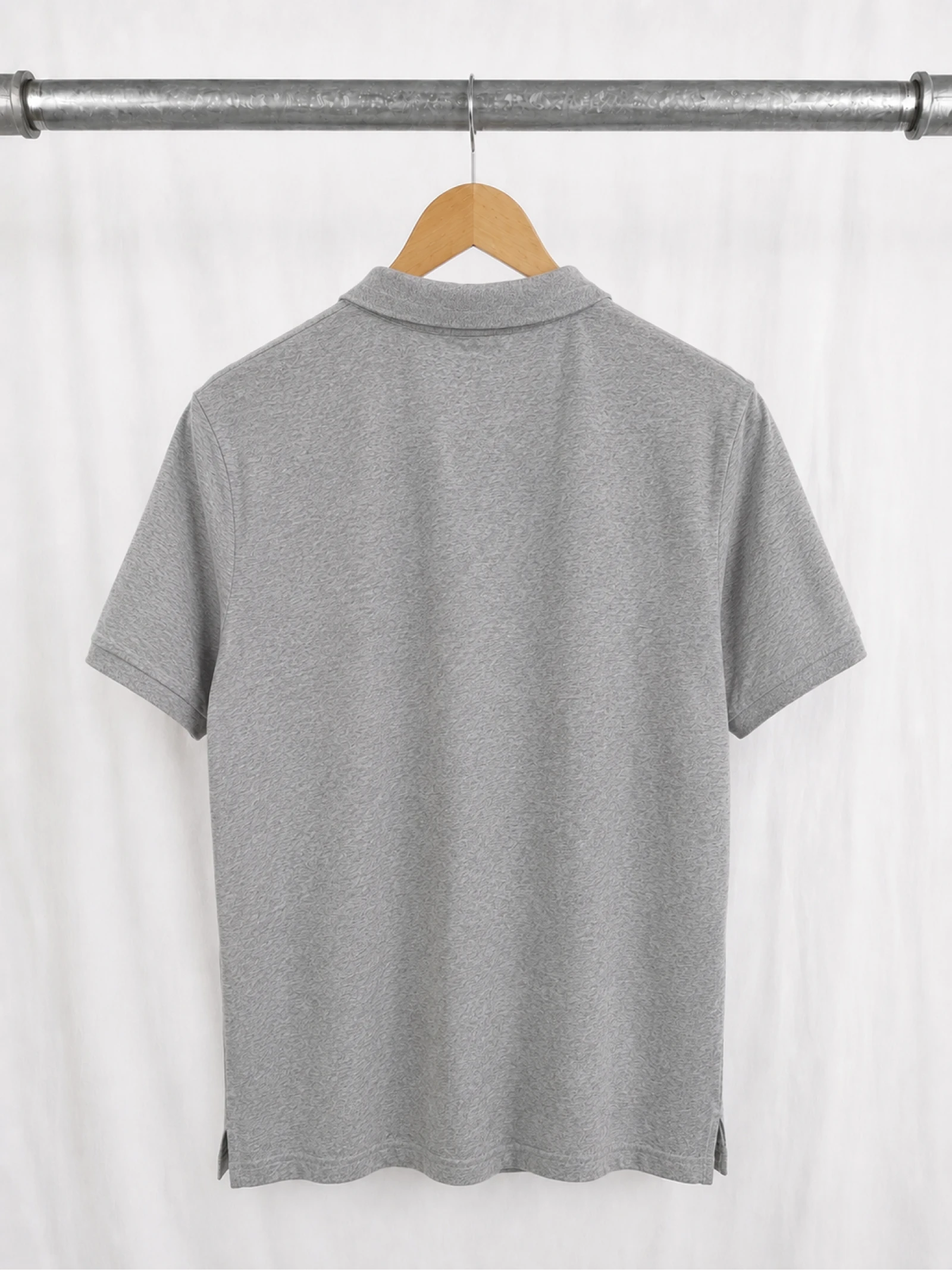 Polo Calvin Klein Jeans cinza mesclado 100 % algodão – Logo CK bordado – Tamanho M – photo 2